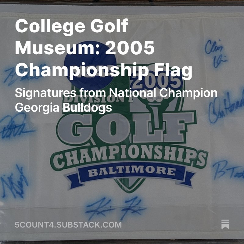 College Golf Book tweet media