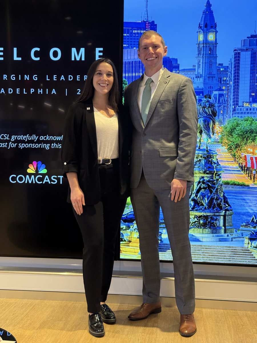 TechNetMidAtla1's tweet image. .@TechNetUpdate caught the tail end of @NCSLorg’s Emerging Leaders conference in Philly at the Comcast #Technology Center. Thank you to member company @comcast for hosting last evening’s reception and it was great connecting (again) with @Deloitte and PA Rep. Nikki Rivera.