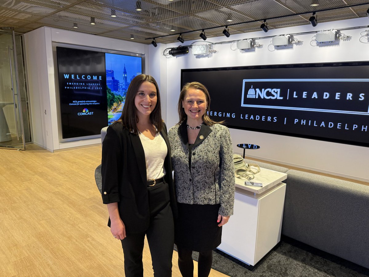 TechNetMidAtla1's tweet image. .@TechNetUpdate caught the tail end of @NCSLorg’s Emerging Leaders conference in Philly at the Comcast #Technology Center. Thank you to member company @comcast for hosting last evening’s reception and it was great connecting (again) with @Deloitte and PA Rep. Nikki Rivera.