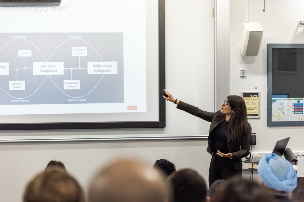 Valentina Putrino represented Ariel Re at UCL’s CEGE Connect Festival. Valentina shared her journey from earthquake engineering to reinsurance, highlighting how the technical and analytical skills gained at UCL now contribute to her work in catastrophe analytics.