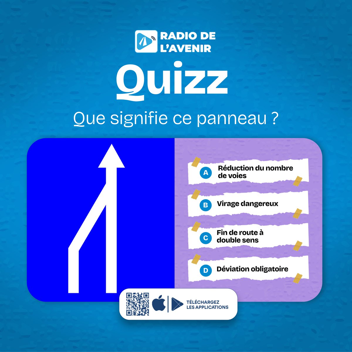 autorouteavenir's tweet image. Aujourd’hui, on vérifie si vous avez vraiment bien passé le code…👀

À vous de jouer ! Partagez votre réponse en commentant ci-dessous.

PS : Ne copiez pas sur vos voisins ! 😄

#quizsecuriteroutiere #codedelaroute #peagesenegal