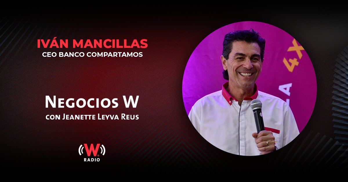 Hay un banco en México cuyos clientes son más del 80% Mujeres.

#AlAire I Ivan Mancillas (<a href="/imancillas2013/">Ivan Mancillas</a>), Dir. general de Banco #COMPARTAMOS.

#NegociosW con <a href="/JLeyvaReus/">Jeanette Leyva Reus</a>
🔊wradio.com.mx