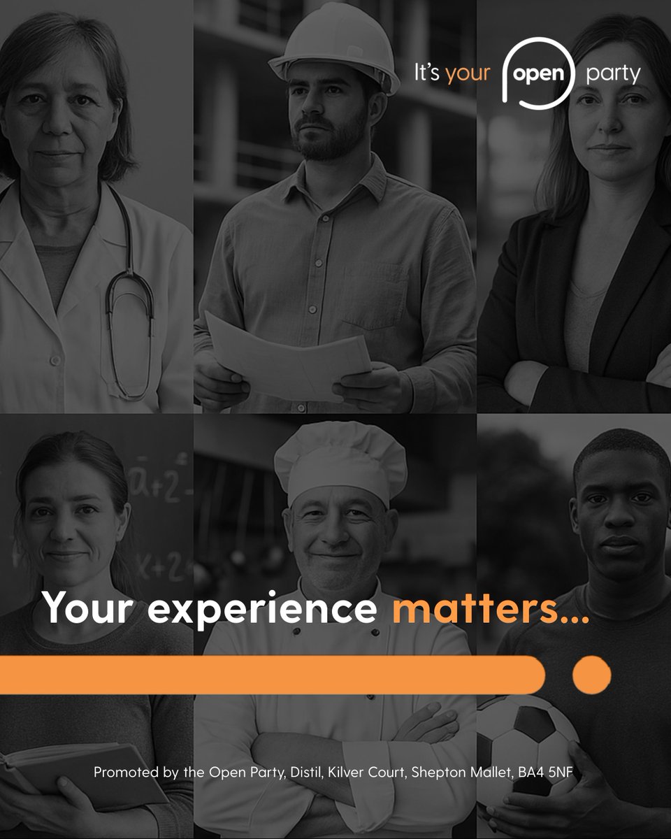 ukopenparty's tweet image. Your experience is exactly what our politics needs more of.

The Open Party is creating space for new voices and perspectives in public life. You don’t need permission. Just purpose.

Start your journey today: openparty.uk

#OpenParty #LeadLocally #OpenDemocracy…