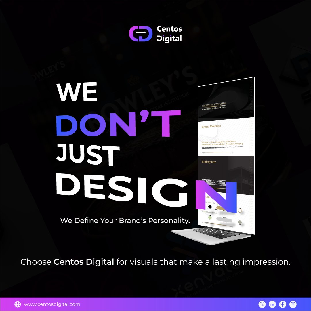 Centosdigital's tweet image. We don’t just design — we define your brand’s personality.
Choose Centos Digital for visuals that make a lasting impression.

📞 Contact Our Expert  020 3411 0820
📍Visit our site today! 🌐 centosdigital.com

#centosdigital #designexperts #creativedesign #visualbranding