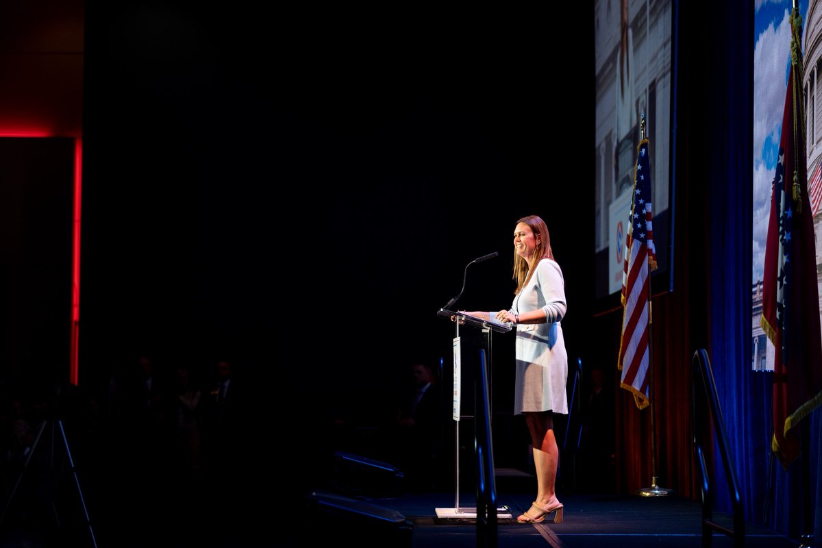 Spoke at the <a href="/ARStateChamber/">AR State Chamber</a>’s 97th Annual Meeting in one of my favorite roles as Governor: Arkansas’ chief salesperson.

Our pitch is simple: cut taxes, cut red tape, train workers, then let the results speak for themselves. And they’re saying Arkansas is the place to be!