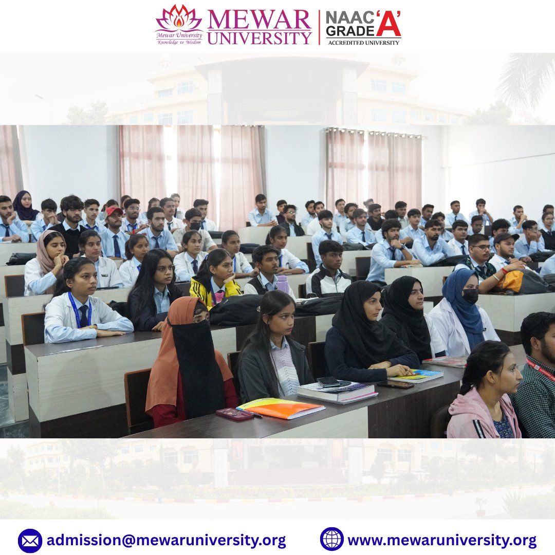 universitymewar's tweet image. Mewar university Guest Lecture on &quot;Hospital-Acquired Infections and Infection Control: Role of Sterilization, Biomedical Waste Management, and Human Microflora&quot;.

#MewarUniversity #GuestLecture #ParamedicalScience #HealthcareEducation #StudentDevelopment #SkillBasedLearning