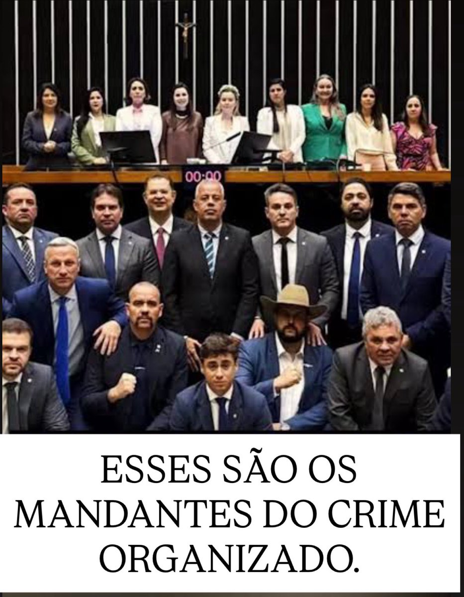 Esses que votaram a favor do PL ANTIFACÇÃO pode saber que são a favor do PCC e CV . Fazem parte de organizações criminosas os de colarinho branco .

CONGRESSO SINDICATO DO CRIME