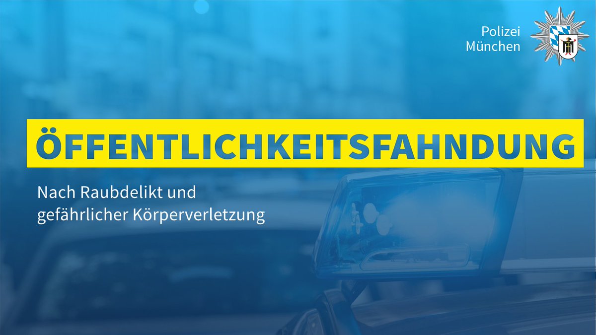 Im April kam es im Sperrengeschoss am Marienplatz zu einem Raubdelikt und einer gefährlichen Körperverletzung.

Da bisherige Ermittlungen nicht zum Erfolg führten, wurde gerichtlich eine Öffentlichkeitsfahndung veranlasst.

Bilder und Infos zum Fall: polizei.bayern.de/fahndung/perso…