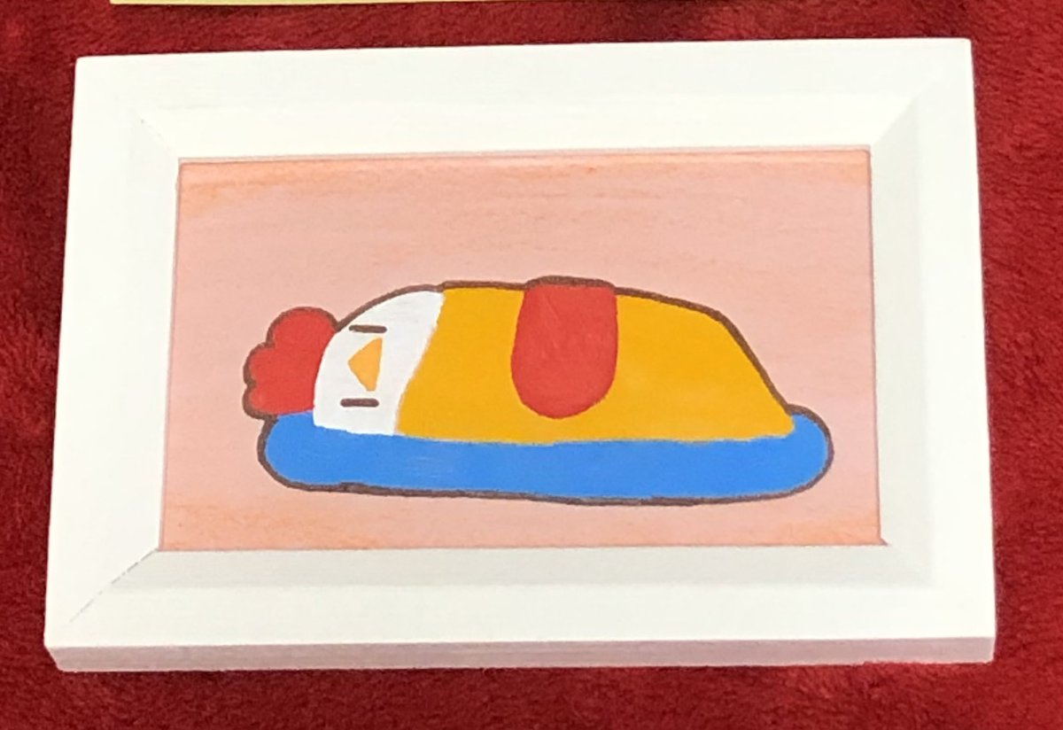 secondkotetsu's tweet image. ぽかぽかむぎゅっこ（F-38〜41）ブースに合同出店しているゆっこさんから、テバサキグッズをお迎え🐔✨
原画や色紙の発想が秀逸で良い感じだし、トレカ風の似顔絵が面白すぎる✨
きゃわわなだけでなく、特徴をよく掴んでいて素晴らしかった✨
特典のポストカードを含めて全部素敵で大満足✨…