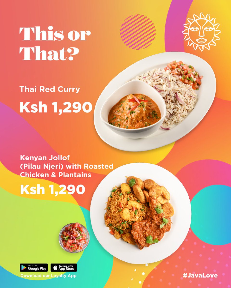 javahouseafrica's tweet image. We have plenty of selections for lunch. What do you want to have?​
#JavaLove