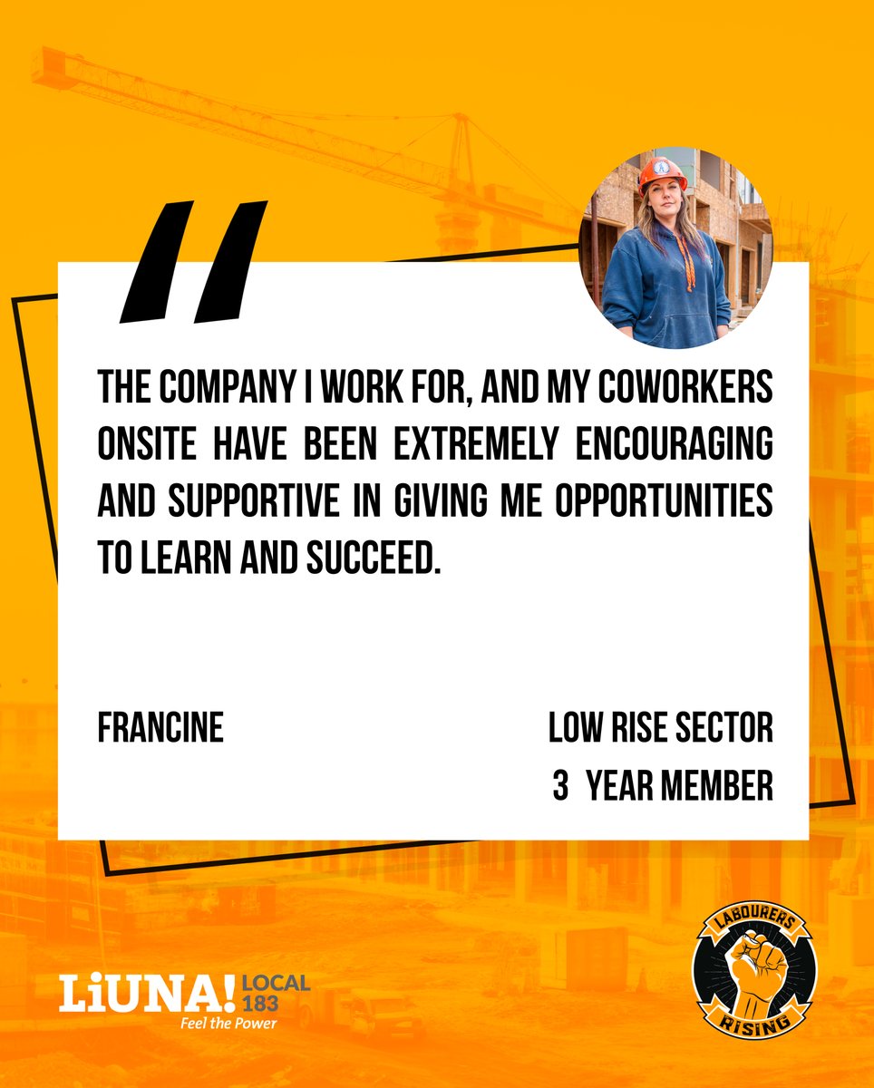 liuna183's tweet image. Encouragement, opportunity, support and solidarity is exactly what helps our members succeed.👷‍♀️✨

#LiUNA #Solidarity #LabourersRising #FeelThePower