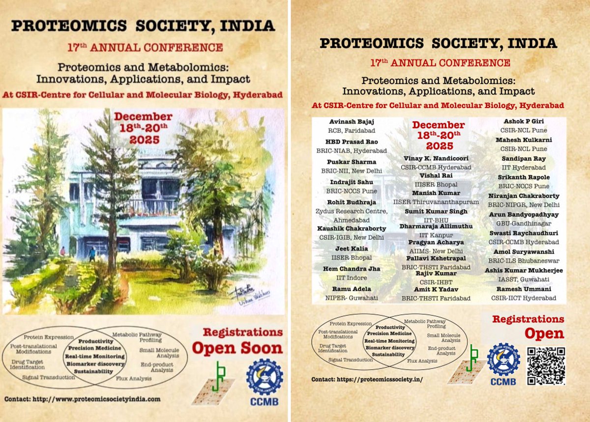 Proteomics Society, India tweet media