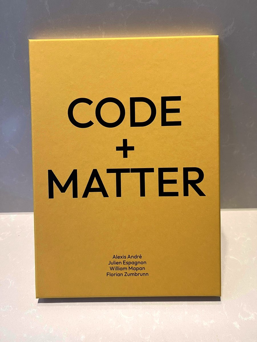 0xRodo's tweet image. Received the CODE+MATTER portfolio today. Impressed with the high quality presentation. 

CODE+MATTER features works by Alexis André, Julien Espagnon, William Mapan and Florian Zumbrunn and is limited to 200 editions.

There are still a few available. I&apos;ll link it below.
