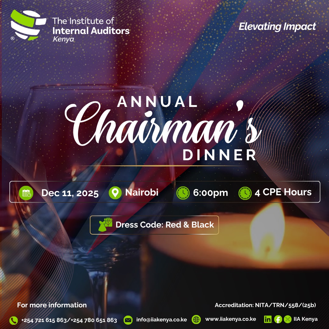 IIAKenya's tweet image. Join us as we honour our community, strengthen connections, and look forward to an even more successful 2026 for the profession. To make a booking, please visit iiakenya.glueup.com/event/annual-c…