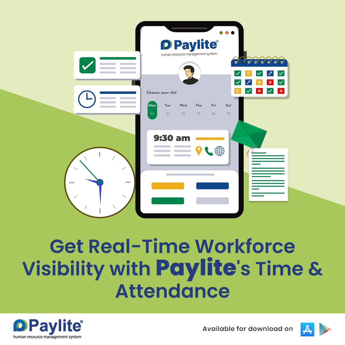 Paylite's tweet image. Manage attendance in real time with @Paylite&apos;s #TimeandAttendance module. Track remote or field-based employees via geofenced mobile clock-ins, auto-sync this data with your payroll, and eliminate attendance-to-payroll mismatches.
paylitehr.com/request-demo.h…
#timetracking #HRTech