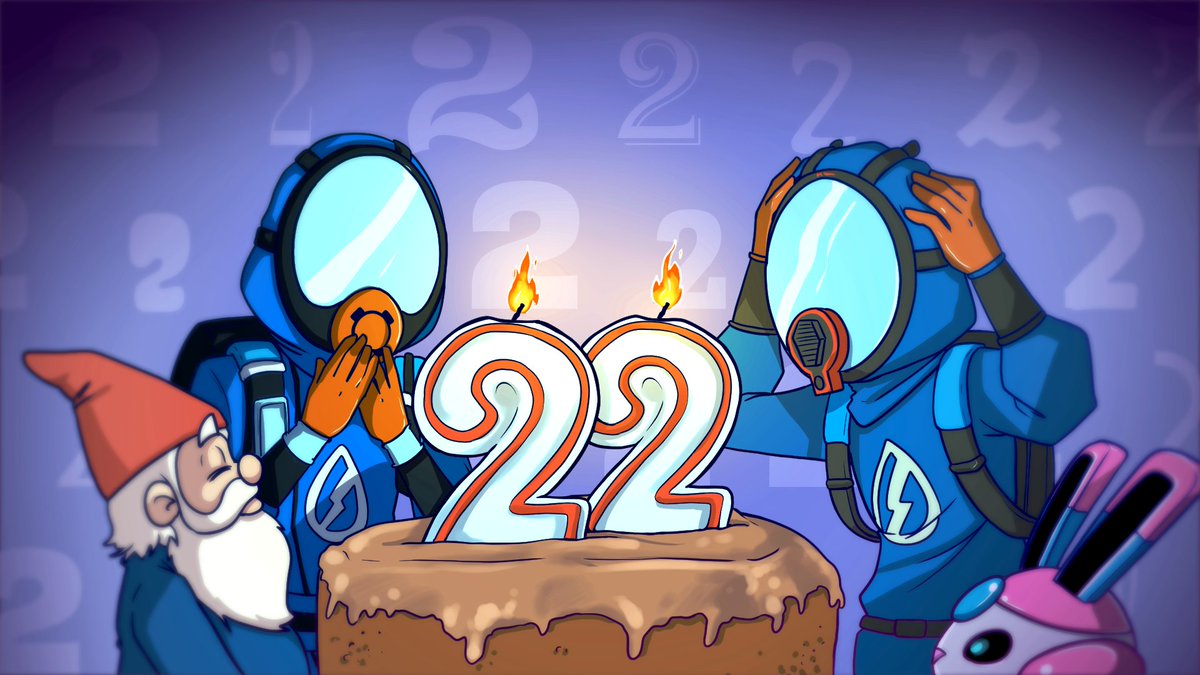 FuturLab's tweet image. I don&apos;t know about you, but we&apos;re feeling 22! 🎶🎉 

This month FuturLab turned 22, and we&apos;re still riding the hype from last month’s PowerWash Simulator 2 release 💦

Thank you for being part of the journey 💙