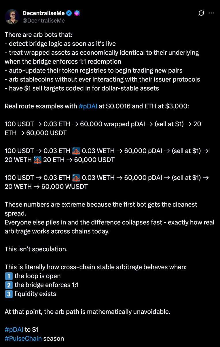 DefiPulsePro's tweet image. pDAI and the Shifting Narratives Around Instapeg Claims 📢

Following recent challenges, @DcentraliseMe has presented a new narrative.

👉Previous (old) narrative (from a few days ago, I believe now deleted by him, copy saved below for reference):

1. WETH bridge open by LS
2.…
