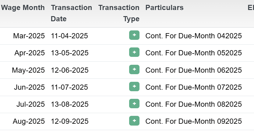 rajeshKA70's tweet image. Is the #EPF passbook up to date with last month’s contribution?

For me it shows that the last contribution is for the month of August.