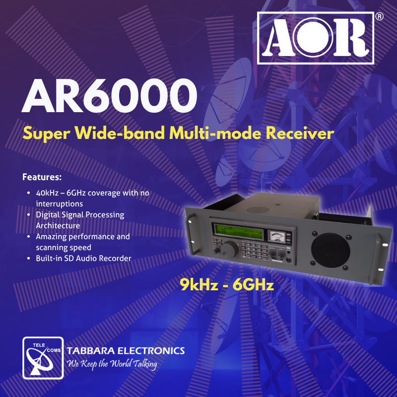 tabbarallc's tweet image. Experience the next level of communication with the remarkable AOR AR6000. 

#TabbaraElectronics #aor #abudhabi #dubai  #middleeast #uae #AORReceiver #WidebandListening
#RadioMonitoring #CommunicationScanner
#ملتزمون_ياوطن
#نتصدر_المشهد