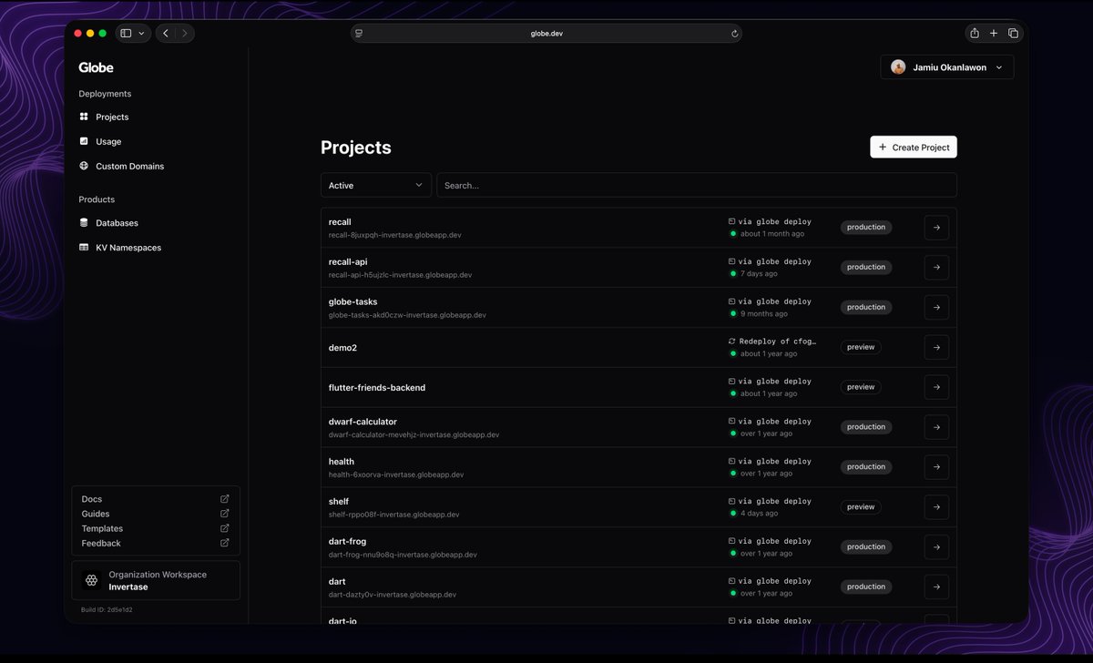 dart_globe's tweet image. A quick clean up on the dashboard.

The sidebar is now grouped into clearer sections. Nothing major, just nicer to use.

👉🏾 globe.dev/dashboard

#GlobeDev #UX #DartLang