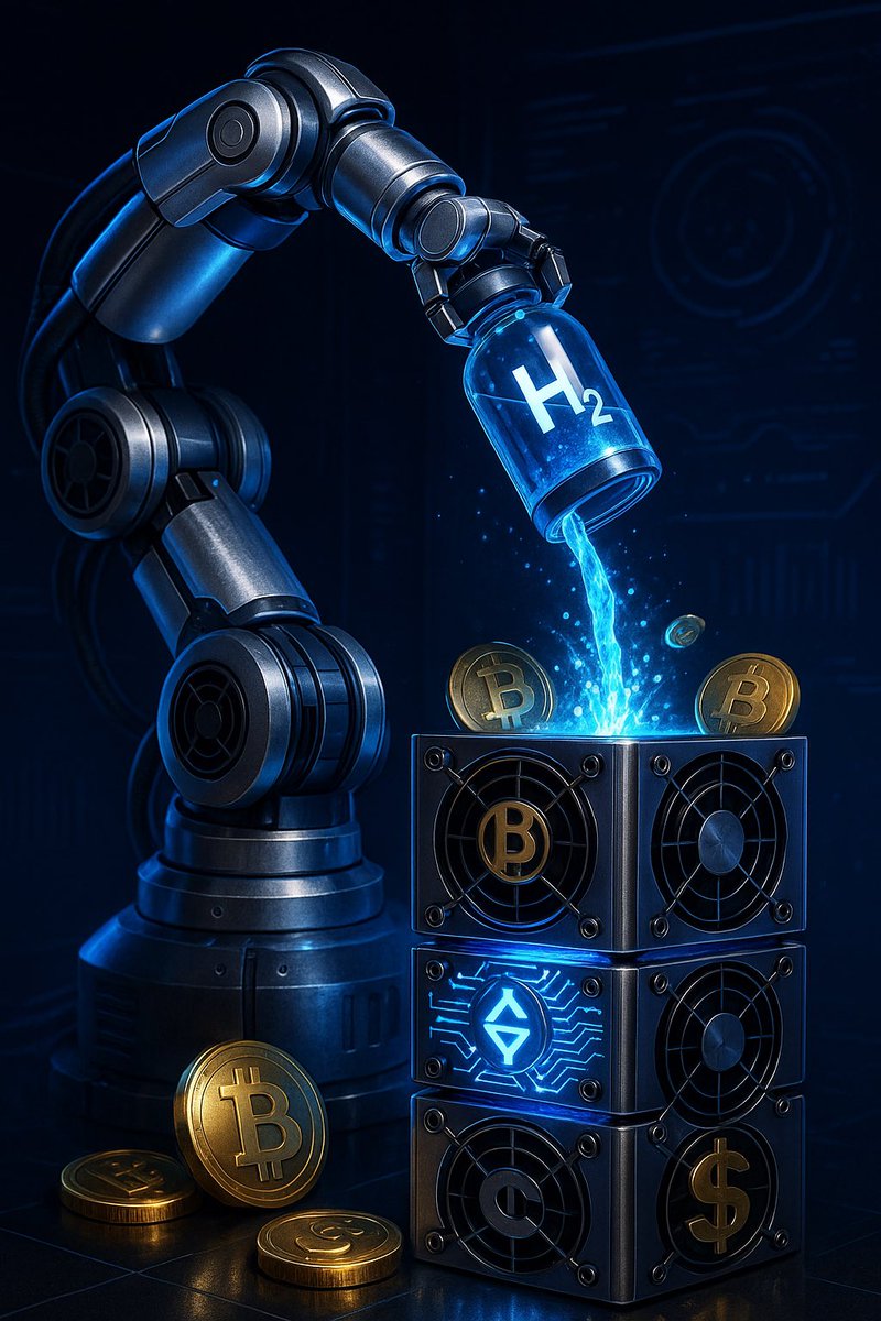 H2Miner's tweet image. 🔬 A robotic arm pours H₂ fuel into a next-gen mining rig, unleashing explosive computing power.
💎 Small input, BIG rewards — a new evolution in crypto mining begins now.

🔗 Connect. Fuel. Mine.
🔋 Hydrogen → Hashrate → Profit
🔥 #H2miner #CryptoMining #HydrogenTech #Web3…