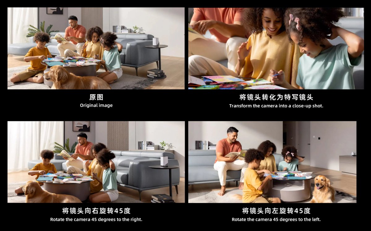 ModelScope2022's tweet image. 🔥The LoRAs built on Qwen-Image-Edit-2509 are blowing up—and have dominated Hugging Face’s Trending list. All were trained on ModelScope and are available via free API:

📷 Multiple-angles — rotate product shots like a 360° camera
💡 Light_restoration — erase shadows, enhance…