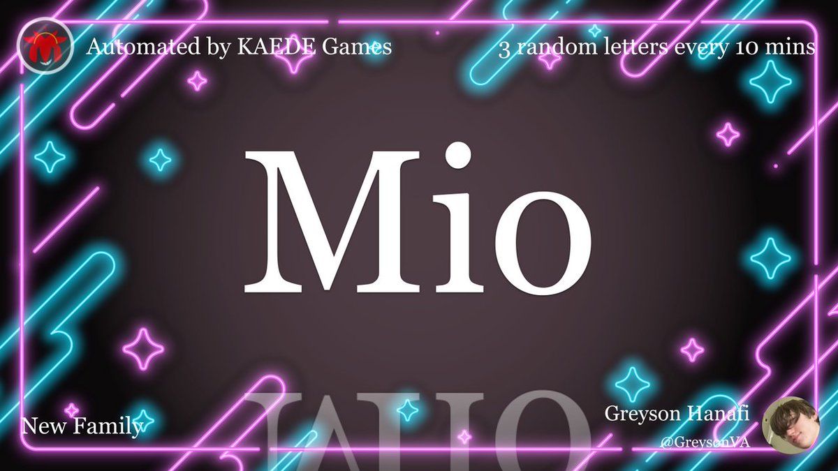 3letter_'s tweet image. Mio