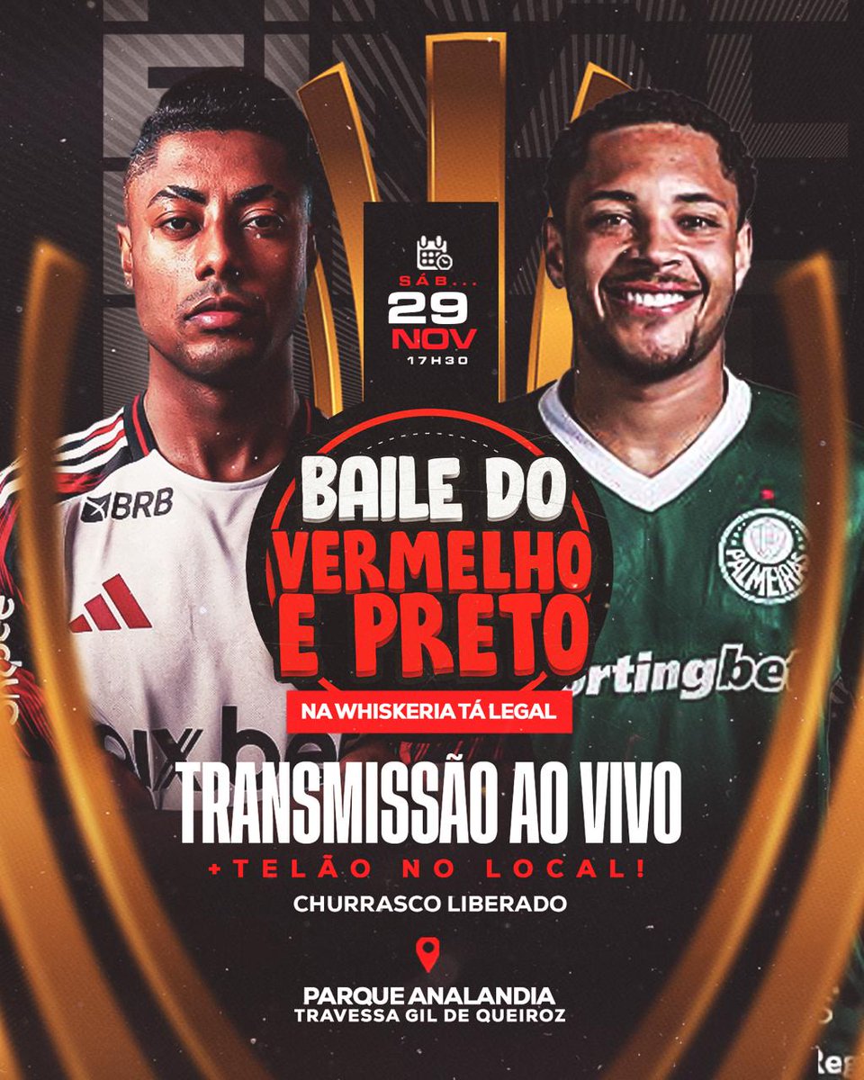 DIA 29 TEM BAILE DO VERMELHO E PRETO NA WHISKERIA TÁ LEGAL, NO ANALÂNDIA ❤️🖤🇮🇶

TELÃO COM TRANSMISSÃO AO VIVO DO JOGO + CHURRASCO LIBERADO 🍗🍖🥩

+ DJ FRAJOLINHA, DJ SEMENTINHA &amp; DJ WO O DOUTOR 🥳

<a href="/26WLMENDES/">sheeik</a> <a href="/FrajolinhaDj22/">DJ FRAJOLINHA DO SAPO 🐸🇸🇦🇮🇶🏴󠁧󠁢󠁳󠁣󠁴󠁿🇨🇦</a> <a href="/djwoodoutor/">Dj WO o Doutor 😷</a>