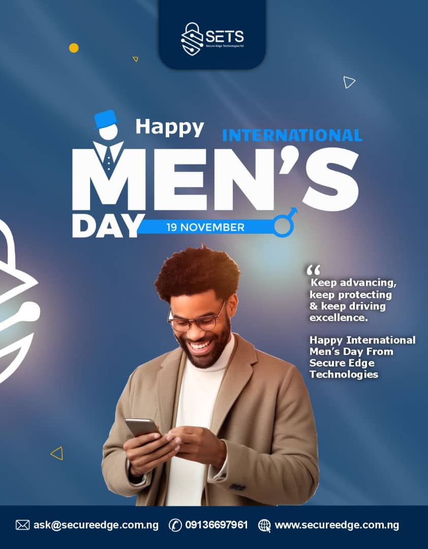 secureedgetech's tweet image. Happy International Men&apos;s Day🎉