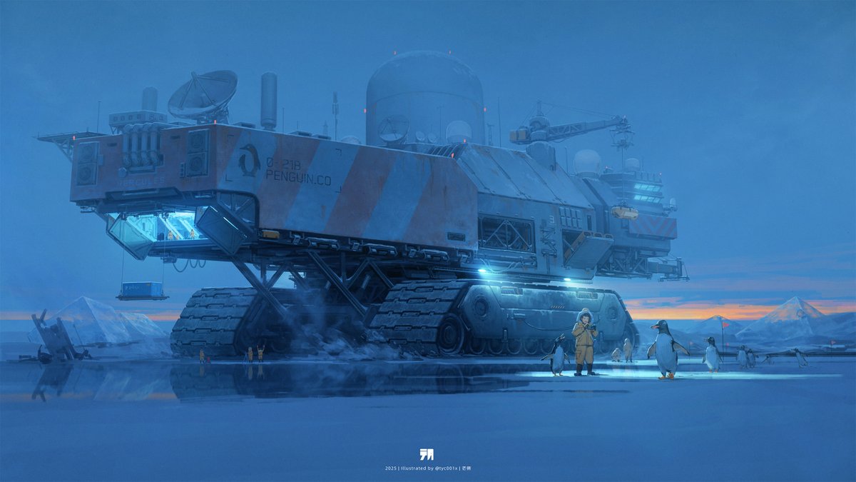 tyc001x's tweet image. #drawing #illustration 企鹅远征队