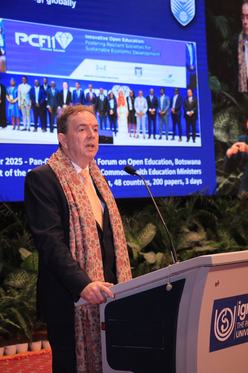 In his detailed presentation, Prof. Peter Scott outlined the extensive work of the Commonwealth of Learning (COL), with operations across 56 countries to make education accessible to all.
#40thFoundationDayIGNOU