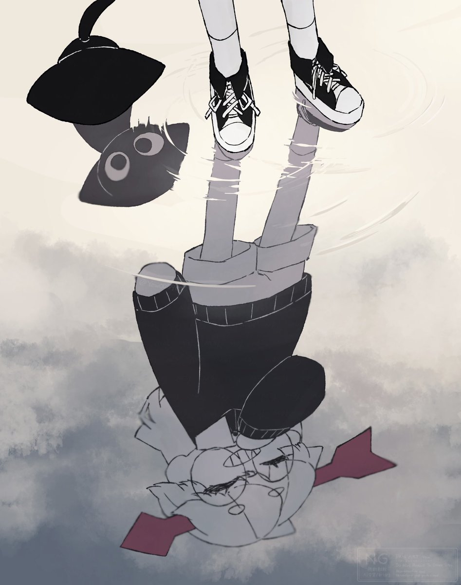 Yew005900's tweet image. Walking with Aira and Arthur ︎︎☁ : ）
#offscript #FA