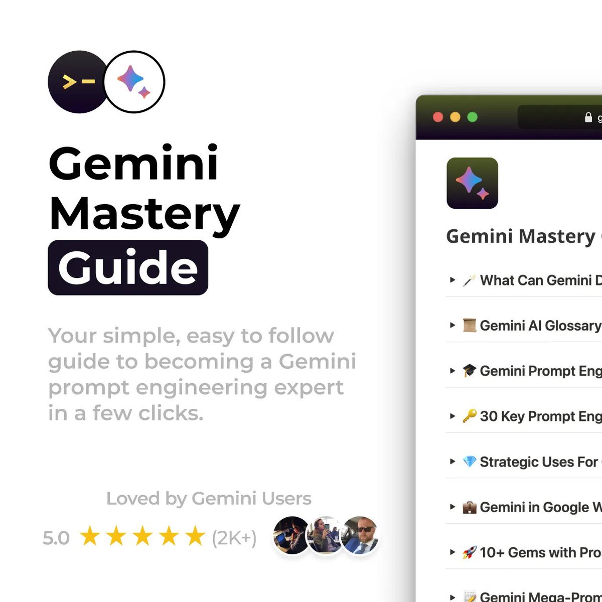 free_ai_guides's tweet image. Fuck it.

Google won’t teach you how to use Gemini properly, so I made a guide that does.

It includes:

✓ 30 prompt engineering principles
✓ 10+ mega-prompts
✓ High-impact workflows

Comment &quot;Gemini&quot; and I&apos;ll DM the file.