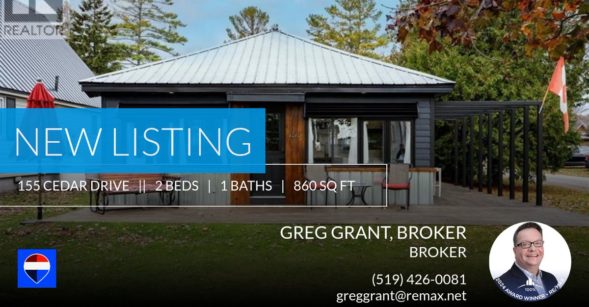 📍 New Listing 📍 Take a look at this fantastic new property that just hit the market located at 155 Cedar Drive in Turkey Point. Reach out here or at (519) 426-0081 for more information homeforsale.at/155_CEDAR_DRIV…