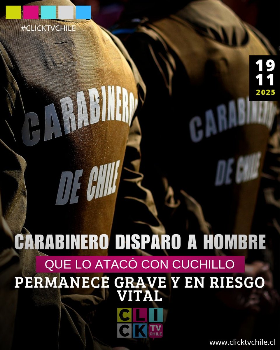 🚨 CORONEL | Carabinero disparo a hombre que lo atacó con cuchillos: permanece grave y en riesgo vital

 Un hombre de 35 años se encuentra en estado grave y con riesgo vital en el Hospital San José de Coronel, tras recibir un disparo en el abdomen.