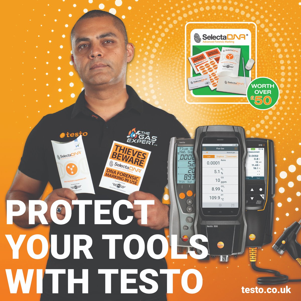 PASS_Tester's tweet image. Play your part in fighting tool theft by upgrading to a @TestoLimited Flue Gas Analyser! 

Buy a #Testo 310, 327-1, or 300+ FGA by 31/12/25 &amp;amp; you’ll receive a #free SelectaDNA Tool Marking Kit worth £50+.

🔒Protect your tools with Testo➡️ow.ly/RZlB50XsKCa 

#TestoUK #HVAC