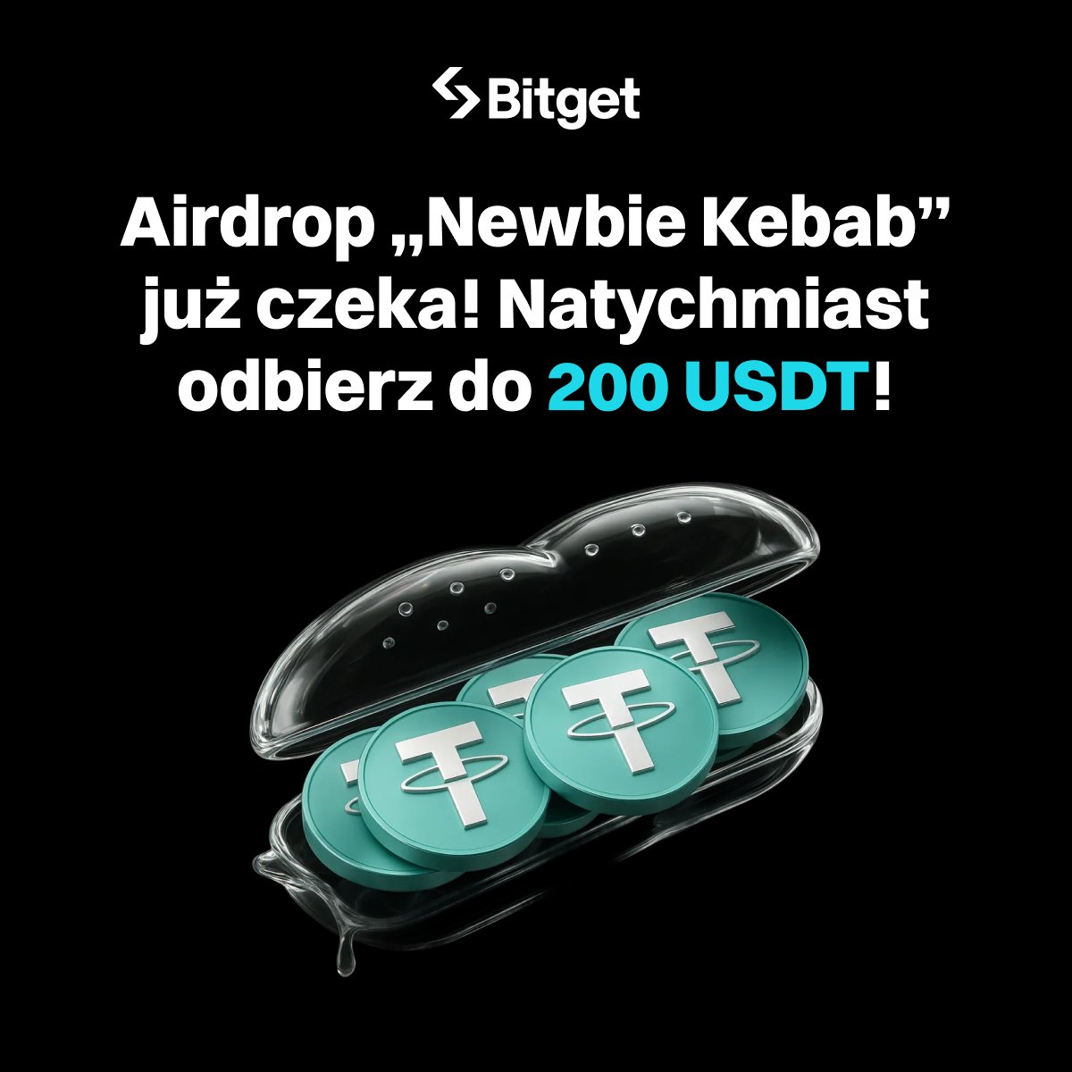BitgetPL's tweet image. 🔥 Airdrop Alert “Newbie Kebab” już serwowany! 🔥

Wskakuj do gry, wykonuj zadania i… odbieraj natychmiastowe nagrody do 200 $USDT! 😍

Soczyste nagrody czekają - ale tylko dla najszybszych! 🏃‍♂️💨

📅 Airdrop trwa do 03/12/2025 16:59
💰 Całkowita pula: 20 000 USDT - kto pierwszy,…
