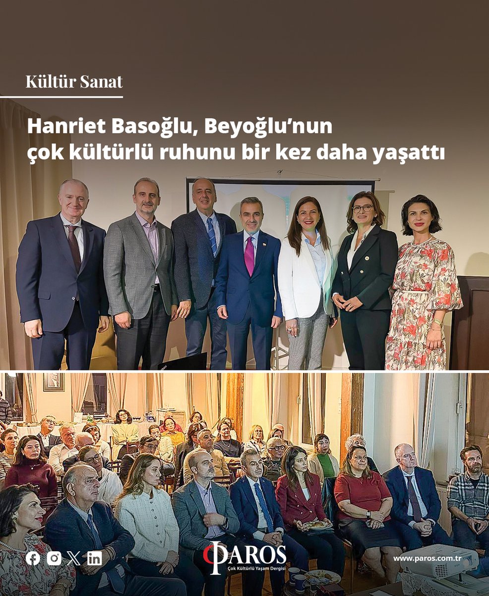 parosdergisi's tweet image. Hanriet Basoğlu, Beyoğlu’nun çok kültürlü ruhunu bir kez daha yaşattı. Haberin devamını basılı ve dijital dergimizden okuyabilirsiniz. Keyifli okumalar 💫  #Paros #ParosDergisi #KasımSayısı #KültürSanat
paros.com.tr/makale/894-han…