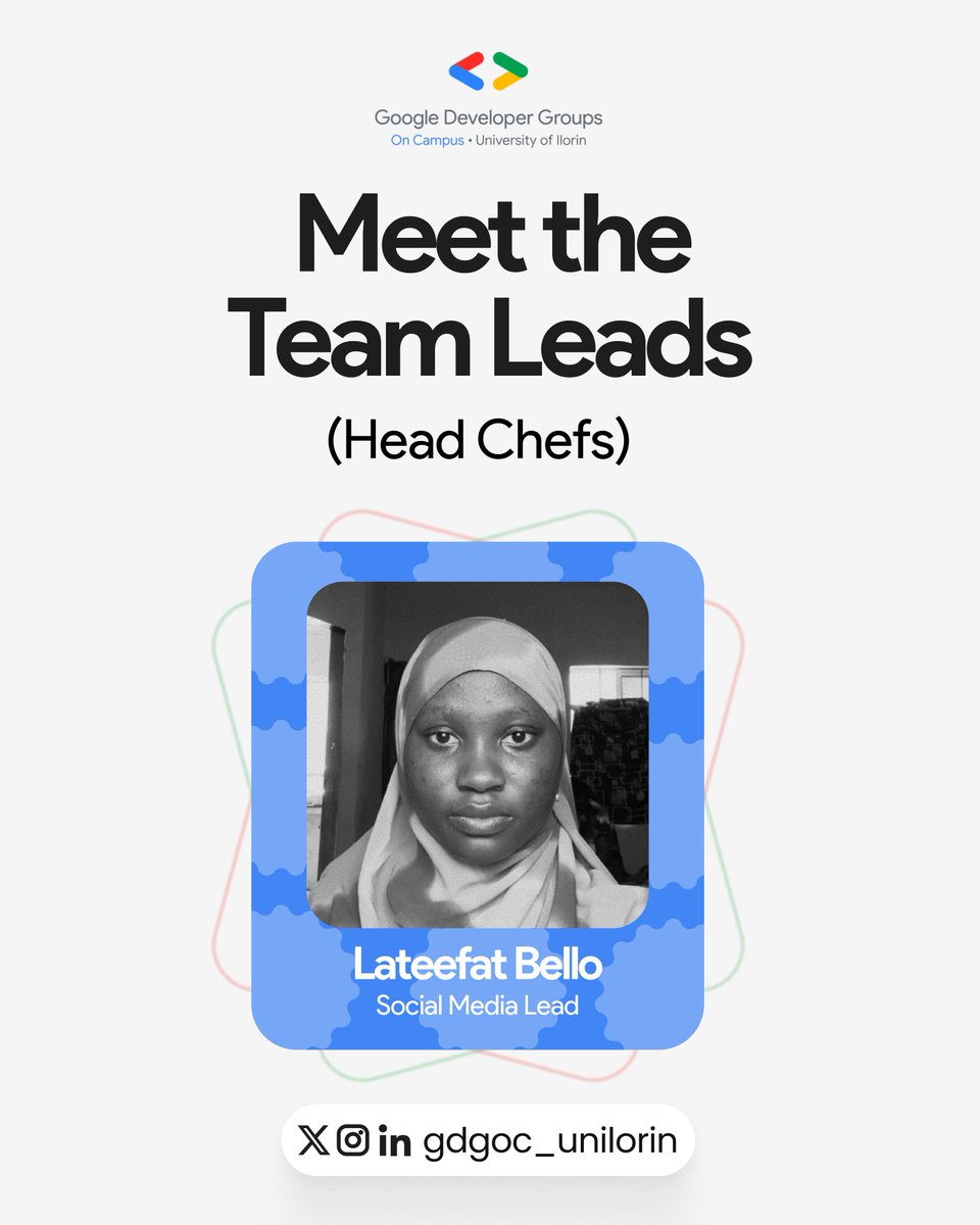 GDG On Campus Unilorin #BwAI26 tweet media