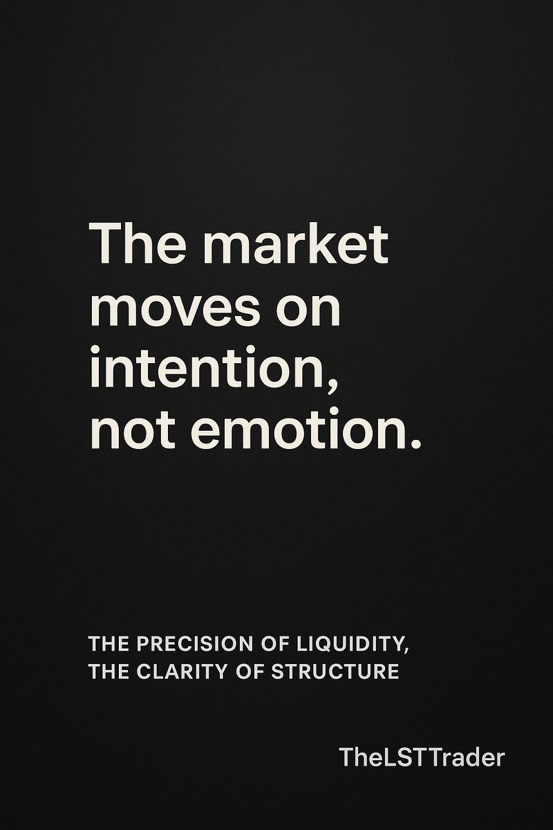 TheLSTTrader's tweet photo. Start the day with clarity.
Follow liquidity.
Read structure.
Act only when price confirms direction.
Nothing forced.
Nothing imagined.
Only what the chart is actually telling you.
#LSTMethod #TheZoneOfIntent #TradeWithIntent https://t.co/YEDjUhjL9C