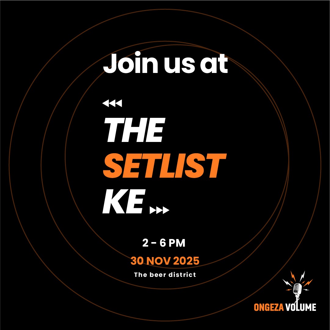 Kenyan music has had a wild 2025.

Let’s sit together, break it all down &amp; celebrate the moments that shaped the scene.

The Setlist KE on 30 Nov, 2PM at 254 Beer District.
Tickets - tikohub.com/events/382

#TheSetlistKE #TebuOngezaVolume