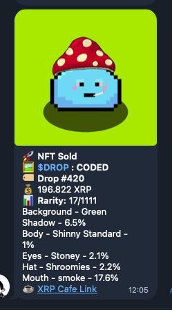 CODED 4:20 NFT 💨

Beaut purchase.