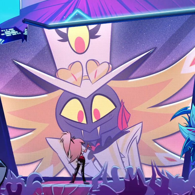 Hamathyst's tweet image. Ya sabemos que a los científicos les gusta locas con armas y de un solo ojo 

 #HazbinHotel