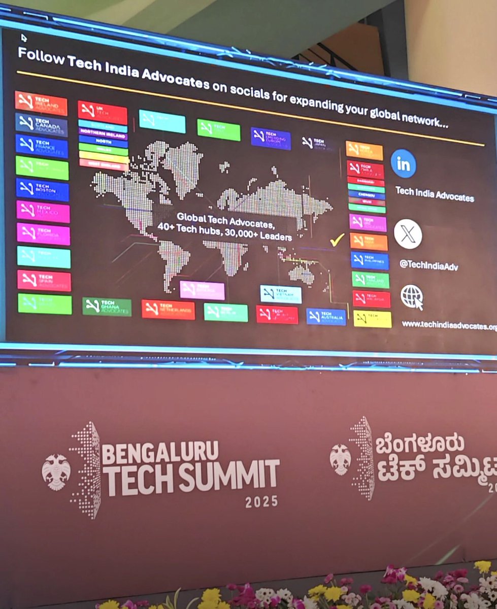 TechIndiaAdv's tweet image. TIA spirit buzzing @blrtechsummit #Pitchflix

Brilliant work by Praveen Kumar, CEO @insourceindia pitching @TechIndiaAdv @GlobalTechAdv mission with clarity &amp;amp; passion. Our Advisory Council member Avnish Sabharwal joined in with @Accenture perspective.

TIA’ing at its best! 🇮🇳🌏✊🏻