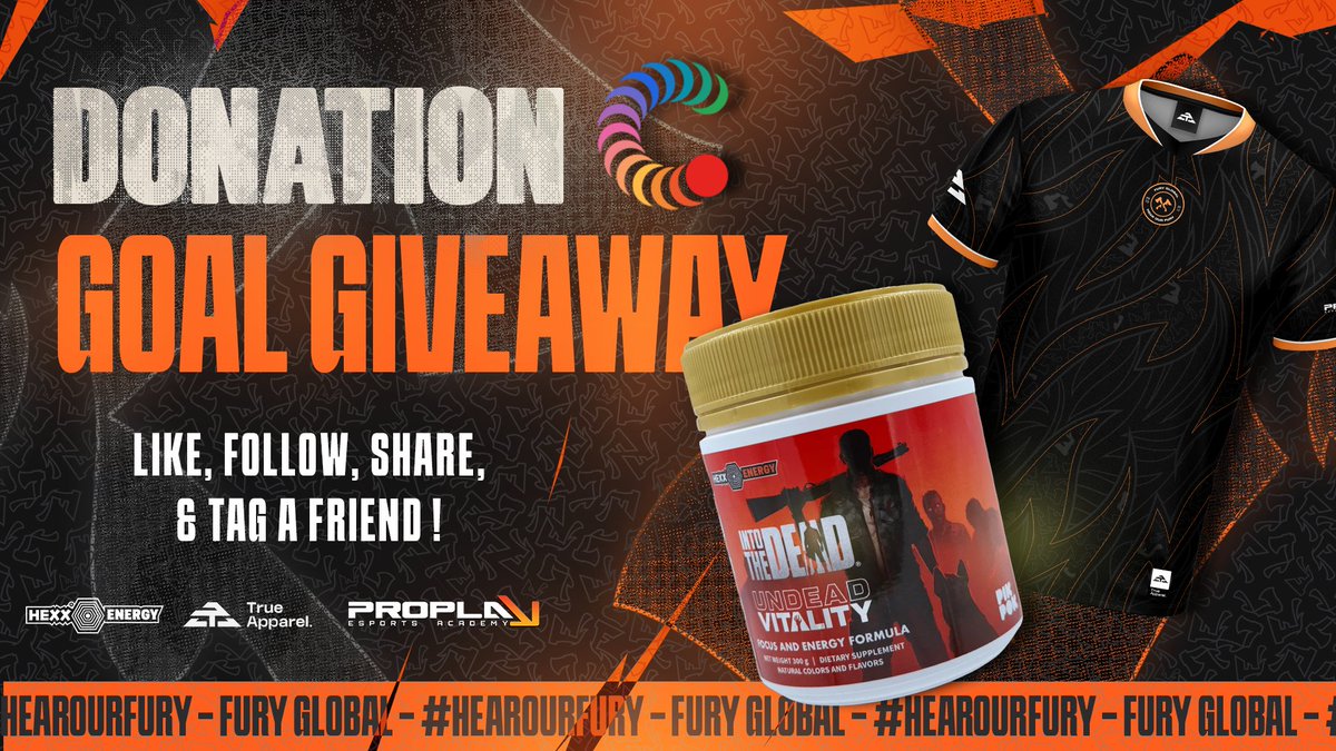 FURY_Global's tweet image. WE JUST HIT $1000 RAISED 😍

YOU KNOW WHAT THAT MEANS?

🚨 GIVEAWAY TIME 🚨

💙 LIKE this post
👥️ FOLLOW @FURY_Global @gfuelnz @TrueApparelCo
♻️ SHARE this post
🫂 TAG a friend

#HearOurFURY #Curecancer #charity