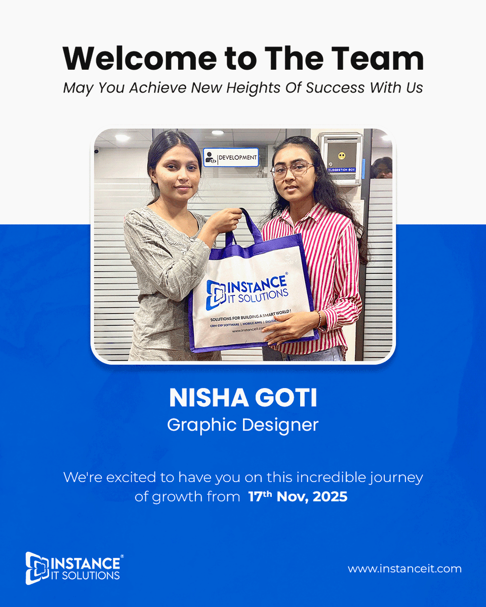 instance_it's tweet image. We’re excited to welcome our newest team members to the Instance IT family! 💙

#WelcomeOnBoard #InstanceITSolutions #NewJoiners #TeamGrowth #WorkCulture #TechCommunity #InnovationAtWork #CareerJourney #TeamExpansion #WorkplaceVibes #GrowingTogether