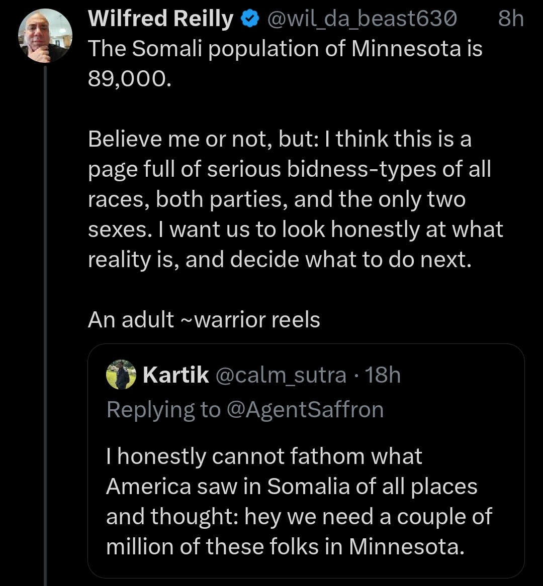 JetherBlaise's tweet image. seems he deleted the tweet, he obviously ignored exponential growth

it will only take around 60 to 70 years for the current population to balloon to 1M assuming no more migration from Somalia

That&apos;s within the lifetime of young gen alpha

Who wants millions of somalis here??