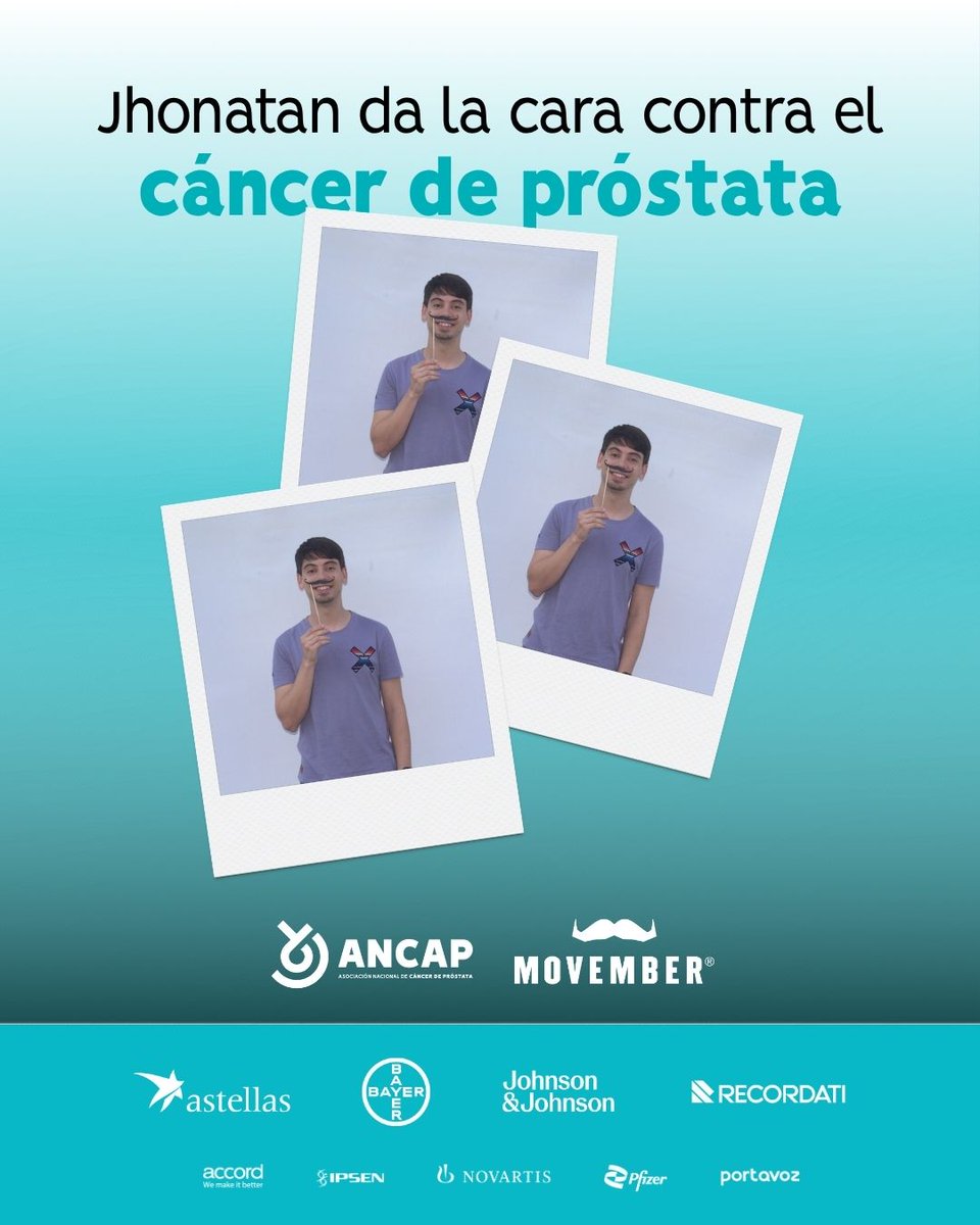 ancap_es's tweet image. 💙 Este #Movember, Jacobo, Andrea, Patricia y Jhonatan dieron la cara contra el cáncer de próstata. 

🙌 Cada gesto ayuda a visibilizar, hablar y prevenir. 🧑‍⚕️ Es tu turno. Hazte la prueba.

#DamosLaCara #Prevención #SaludMasculina #ANCAP