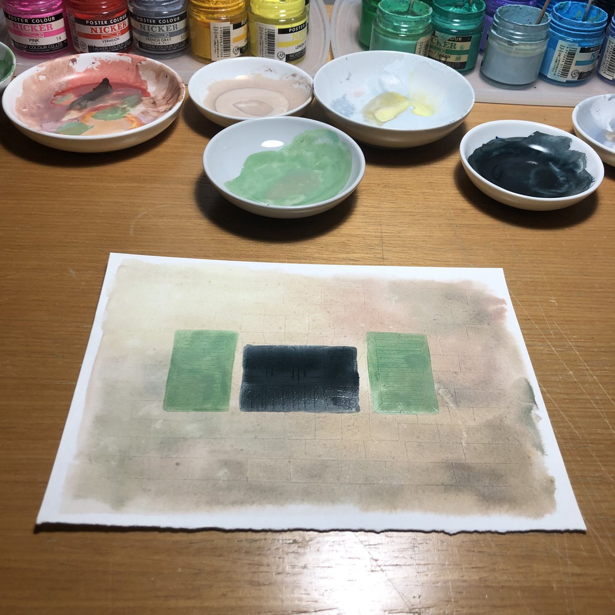chochottochoina's tweet photo. ←地塗り と 仕上げ→ https://t.co/byc9ygfCUA