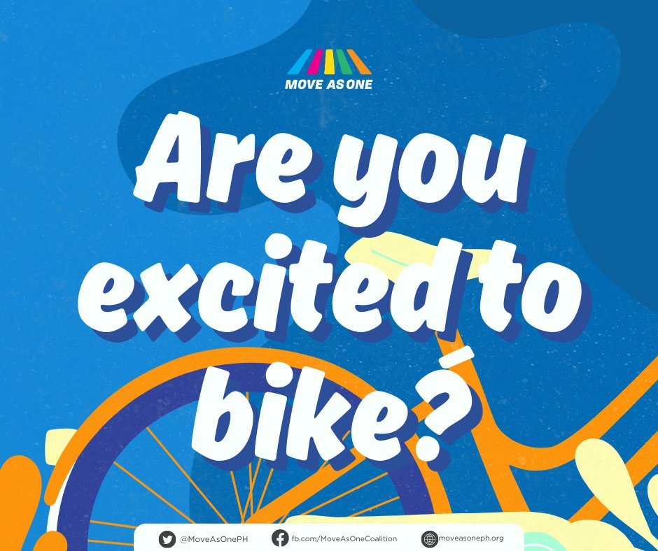 MoveAsOnePH's tweet image. This week, Move As One highlights active mobility: safer streets, protected bike lanes, and people-first transport. Join us as we count down to National Bike Day on Sun and Bike-to-Work Day on November 28.
Stay tuned for tips, stories, and ways you can help make biking safer.